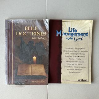 GET 2 FOR 500 Bible Doctrines for Today and Life Management Under God ABEKA BOOKS for sale American brand