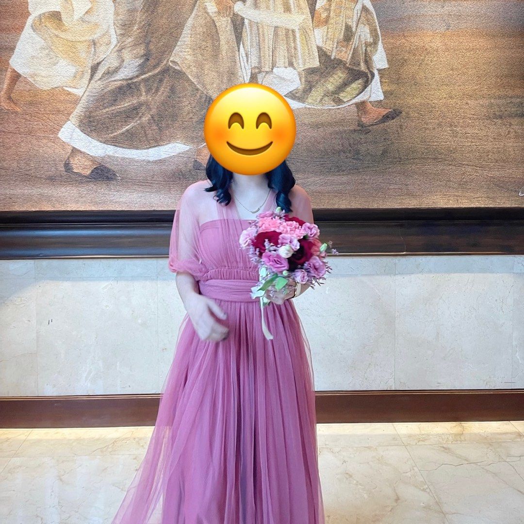 Blush pink discount infinity dress