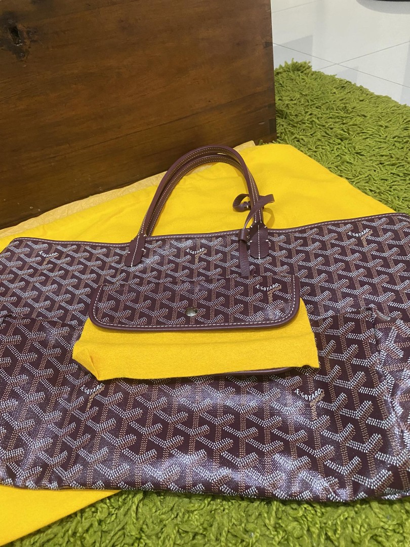 Goyard Saint Louis GM Tote Bag W 56cm H 32cm D 19cm Size Navy Color,  Luxury, Bags & Wallets on Carousell