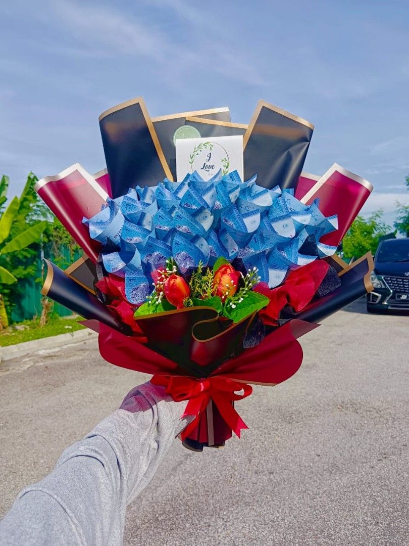 bouquet coklat, bouquet coklat cadbury almond , bouquet duit rm20