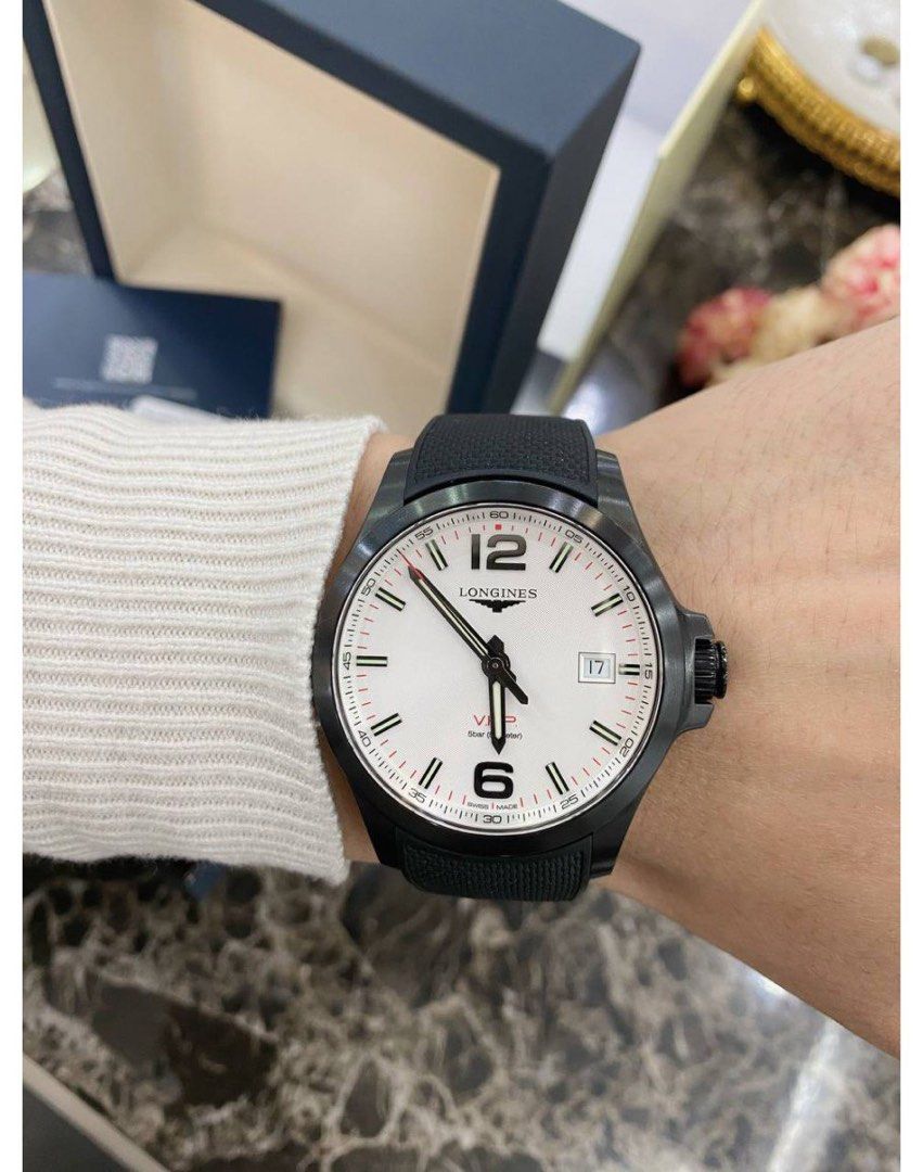 Longines vhp white clearance dial