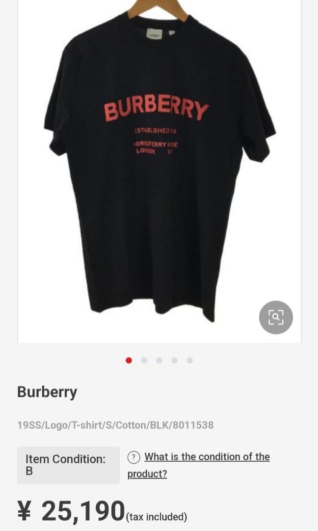 Burberry 19SS, Men's Fashion, Tops & Sets, Tshirts & Polo Shirts