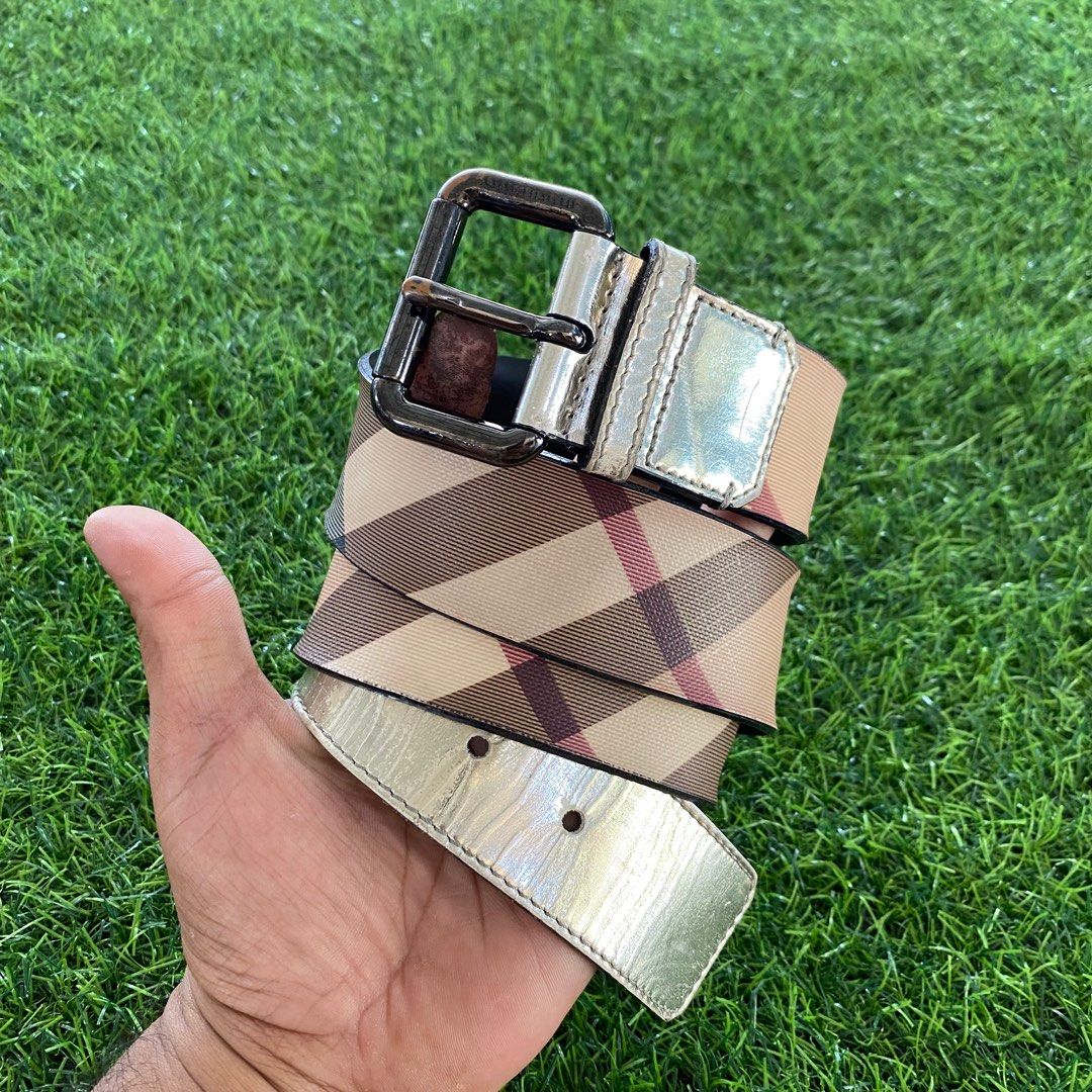 Burberry belt green cheap