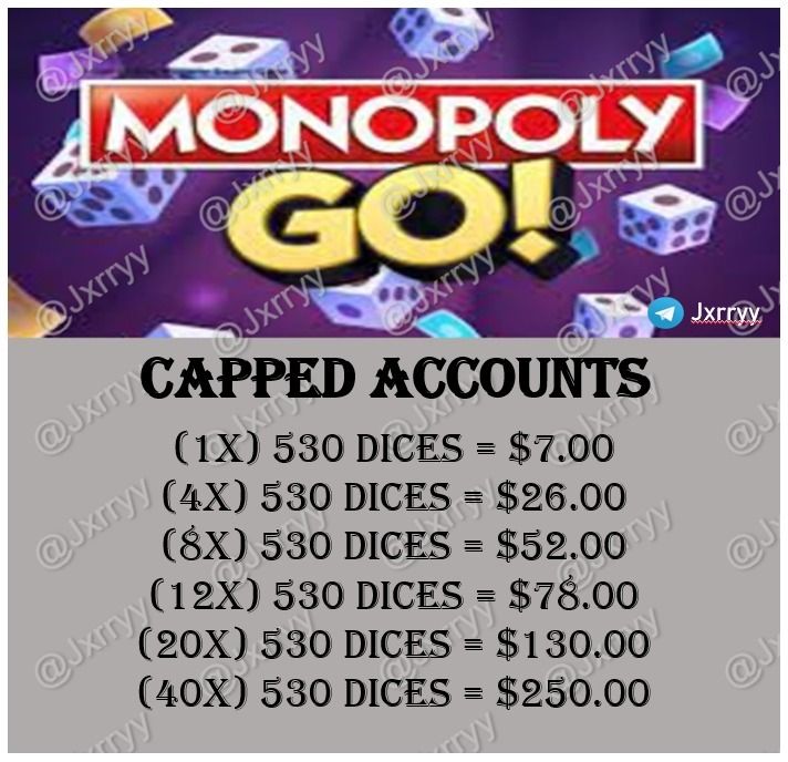 [CAPPED] Account INSTANT Monopoly Go Dice for Sale!, Video Gaming