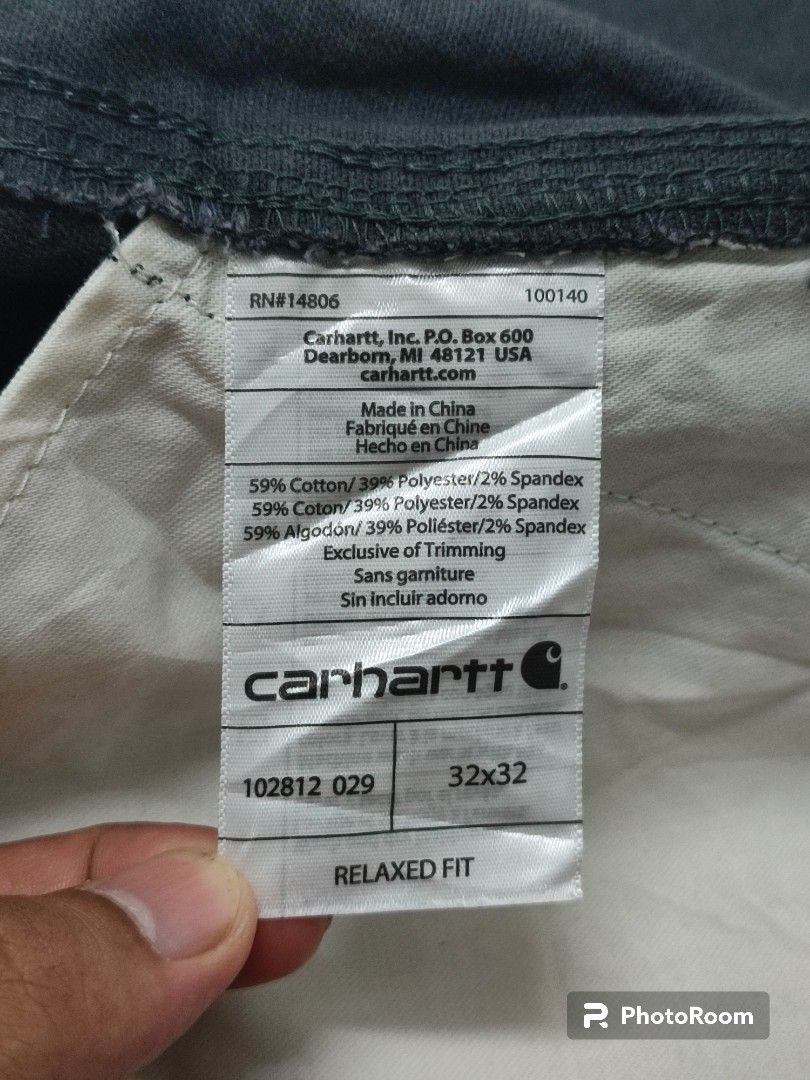 Carhartt relaxed cheap fit rn 14806