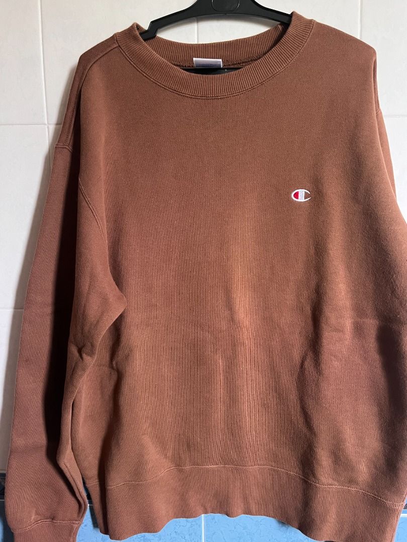 Champion sweater brown discount