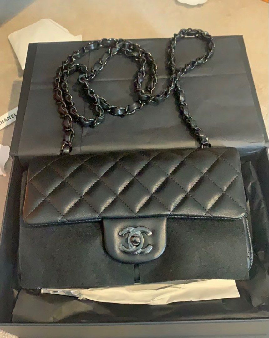 Chanel 23B So Black, Luxury, Bags & Wallets on Carousell