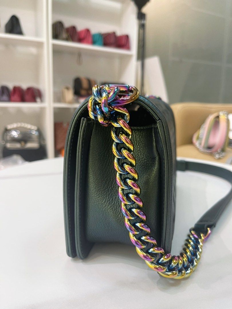 Chanel Boy Medium Mermaid Green