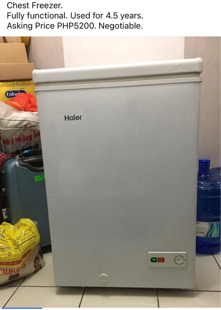 Chest freezer for sale on Carousell
