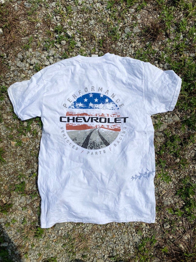 T-shirt Homme Chevy Gasser RPM Automotive 1955 - Race City Retro - Neuf Avec étiquette