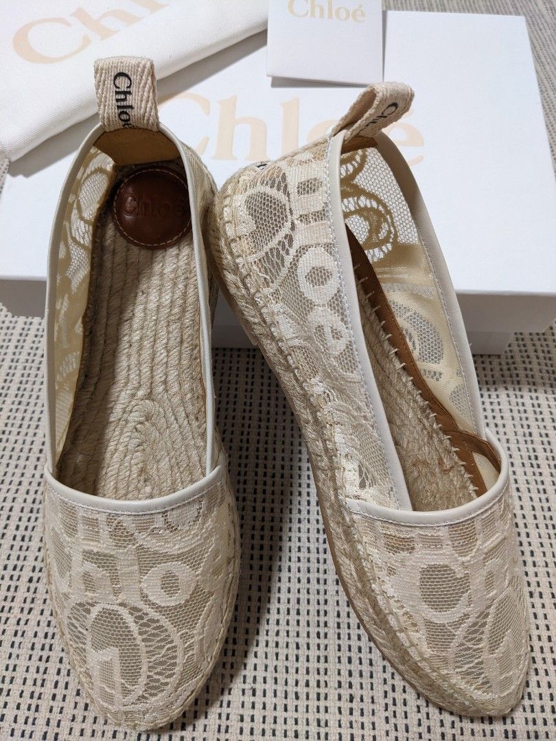 Chloe online lace espadrilles