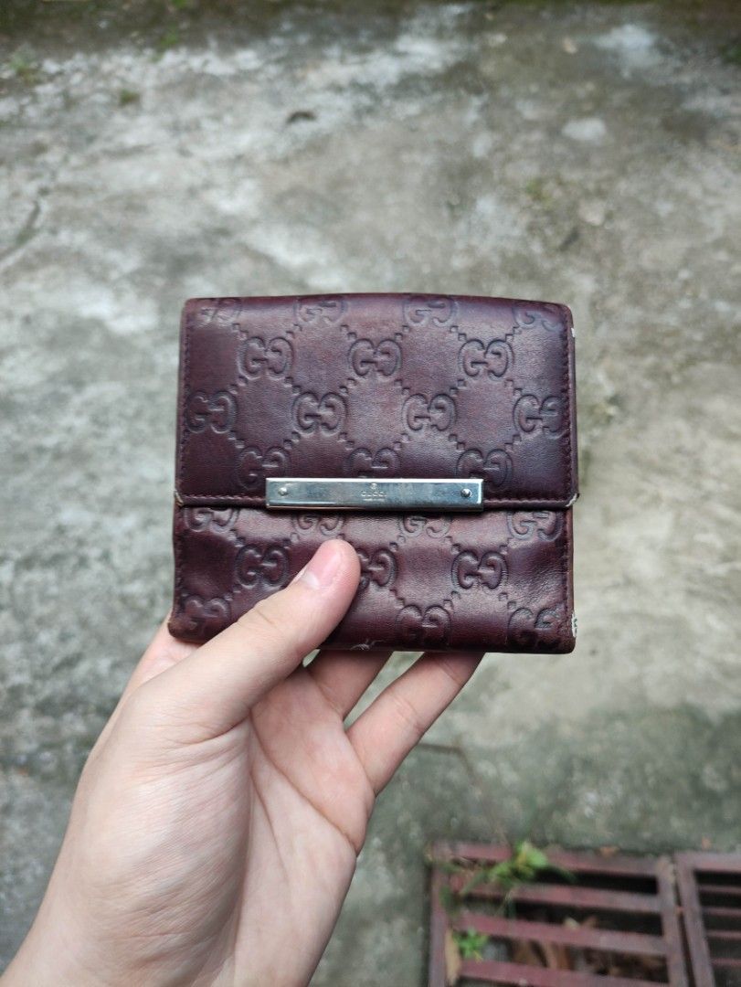 CLEARANCE SALE Auth Gucci leather wallet Luxury Bags Wallets