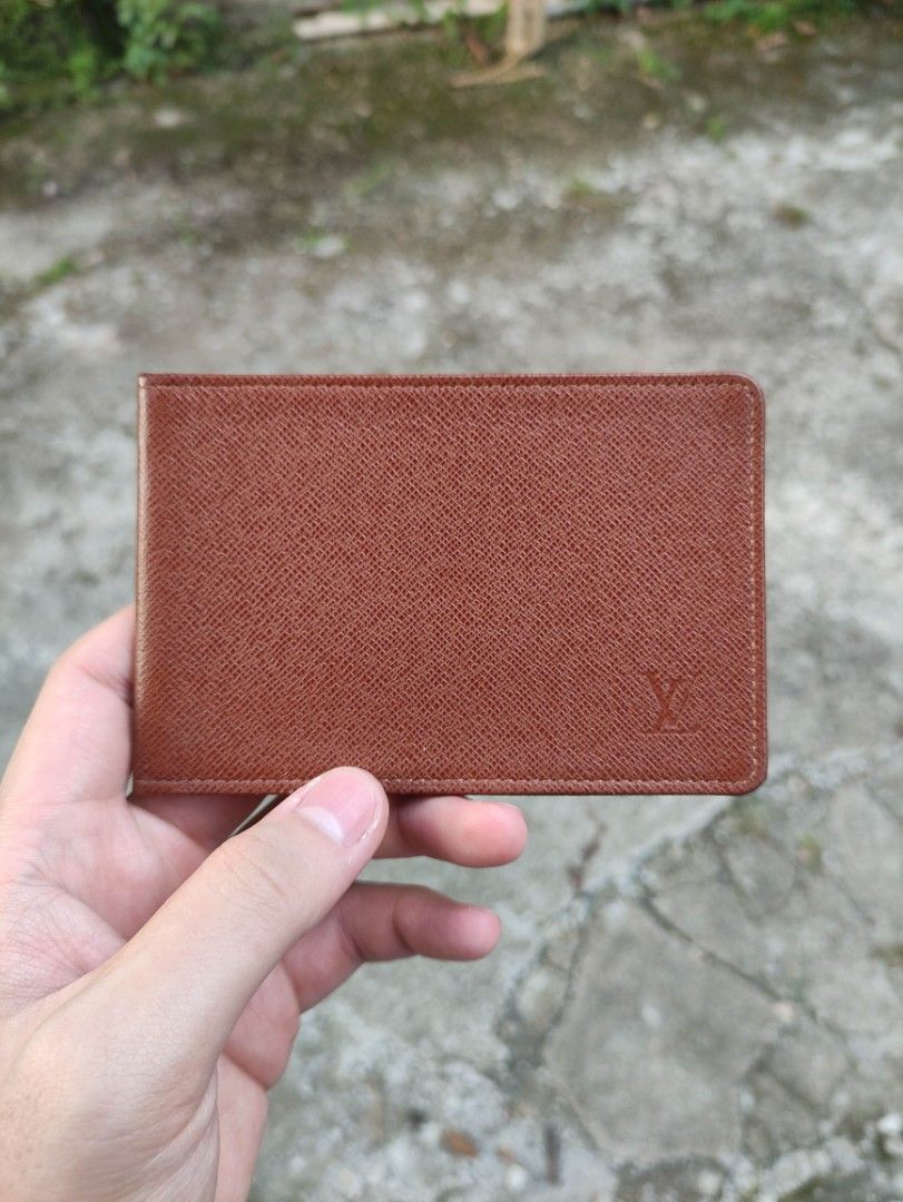 Louis Vuitton Coin Card Holder Taiga Leather Mens Wallet Auction