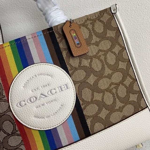 COACH®  Dempsey Carryall In Signature Jacquard With Rainbow