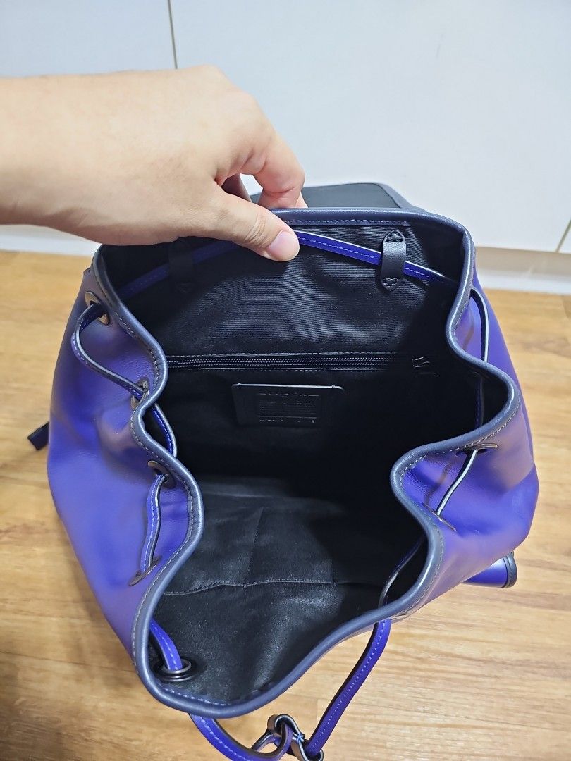 Purple iridescent coach best sale bag