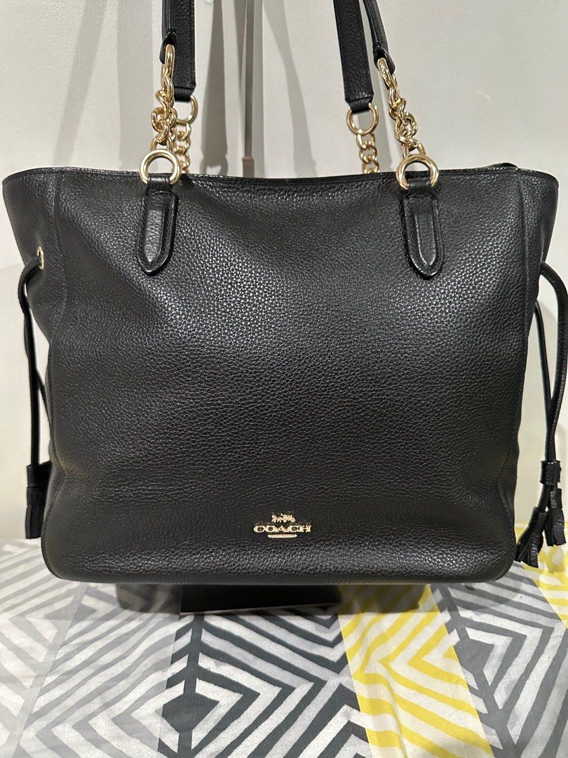 Coach pebbled elle tote bag