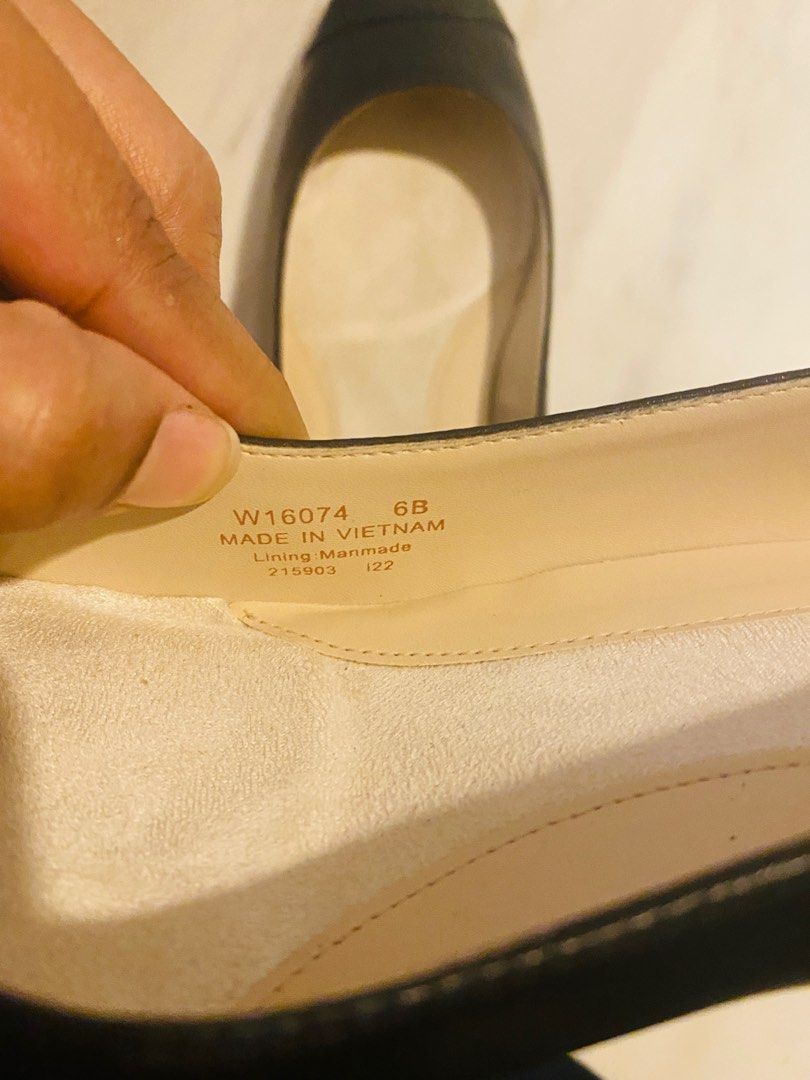 cole haan block heel pump