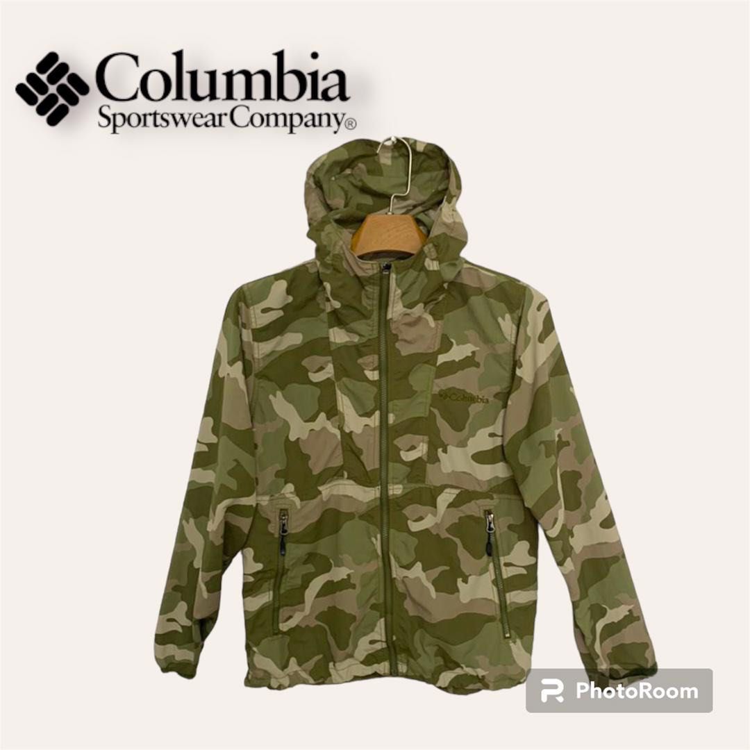 COLUMBIA Waterproof Camo Hoodie Light Zipper Jacket