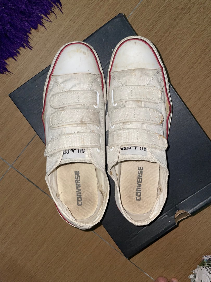 Converse shoes velcro straps sales