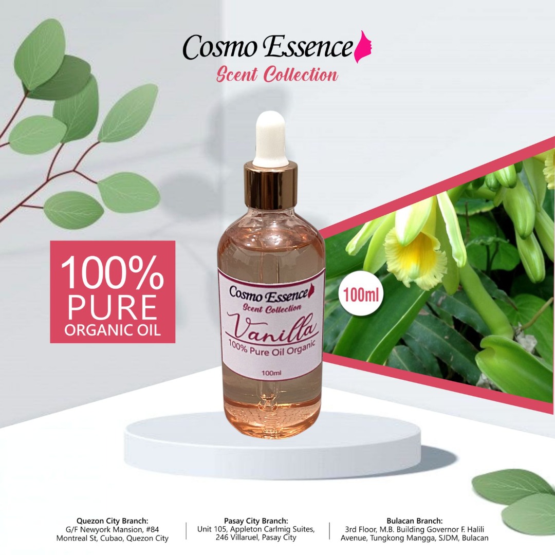 Cosmo Essence Vanilla Scent 100 Pure Oil Organic 100ml, Furniture