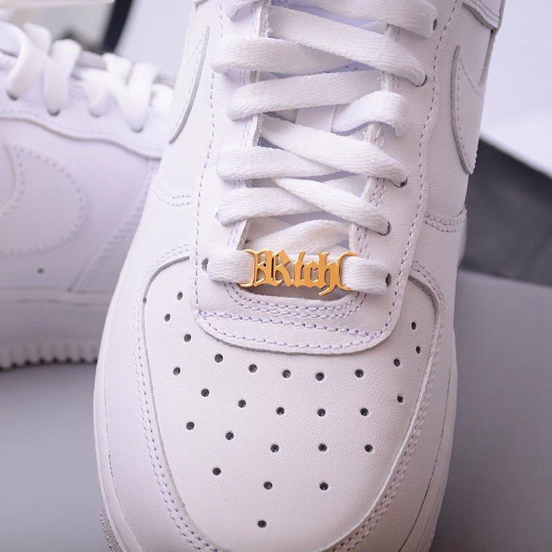 Air force 1 gold lace lock online