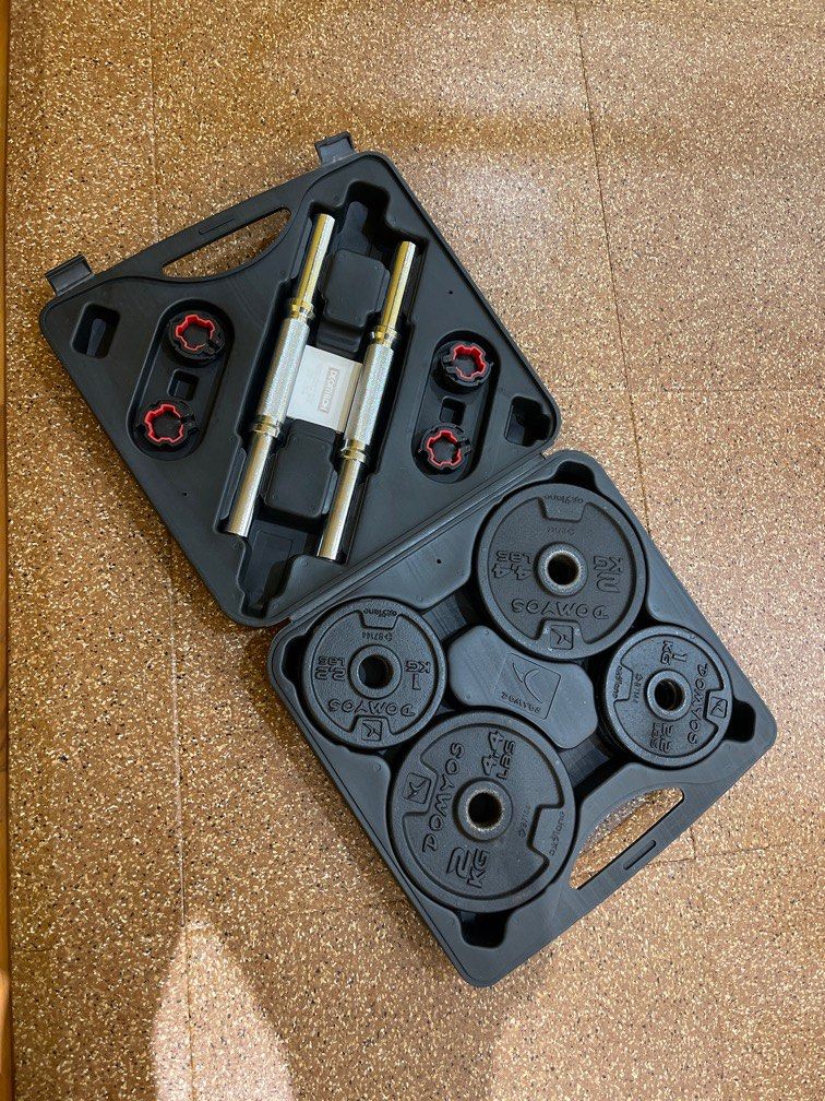 Decathlon dumbbell and EZ curl bar set, Sports Equipment, Other Sports