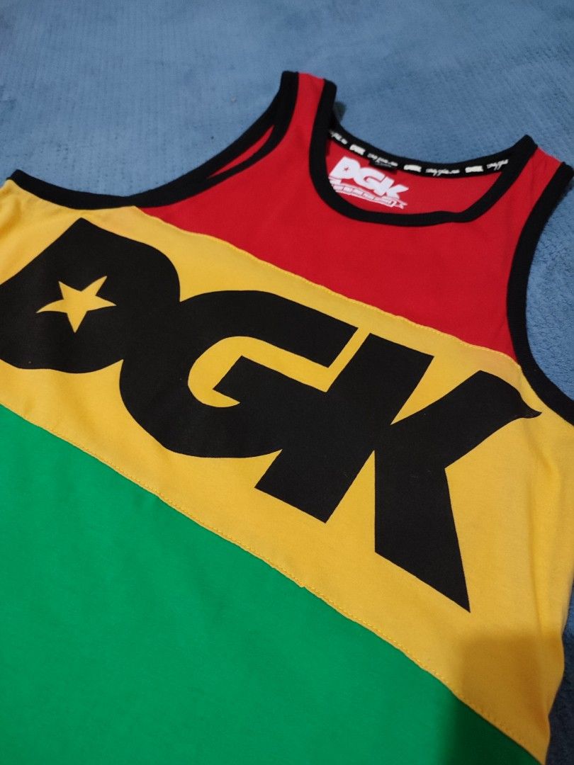 DGK rasta tank top, Men's Fashion, Tops & Sets, Tshirts & Polo Shirts ...