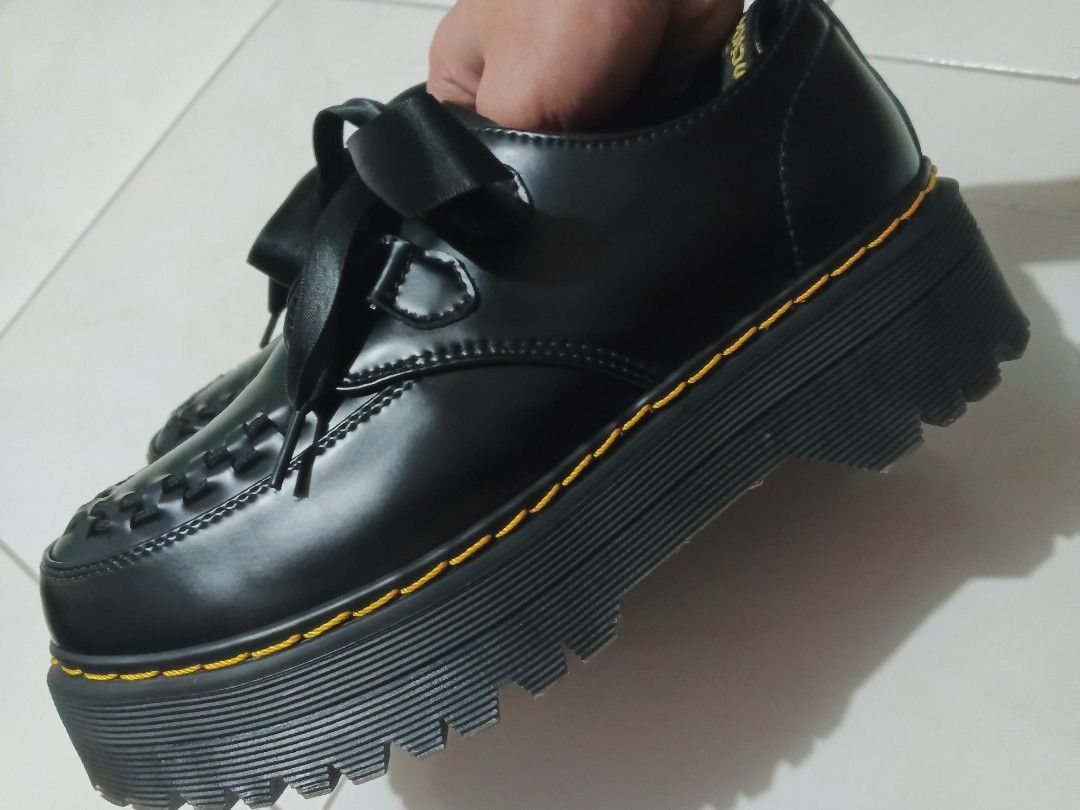 Dr.Martens SIDNEY UK6 厚底 黒 シドニー靴 - 靴