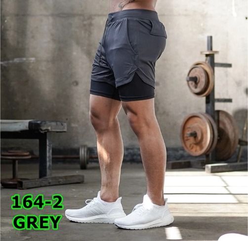 Double Layer 2 in 1 Sports Shorts with Inner Tights for Men Gym Tight pack  of