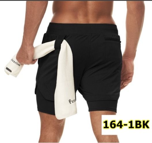 Double layer workout shorts outlet