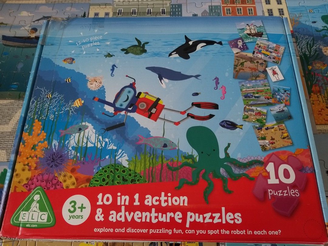 ELC Mothercare 10in1 action adventure jigsaw puzzle set for kids