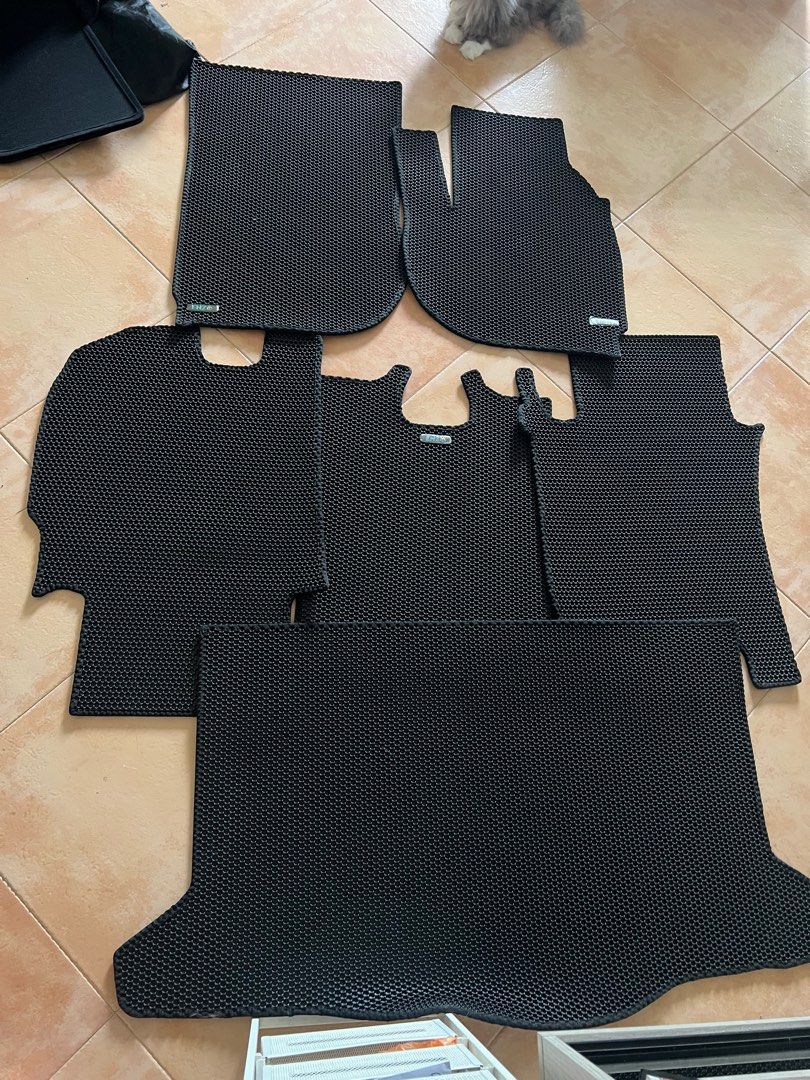 Enzo car mat for Honda fit 2021 gr all black, Car Accessories