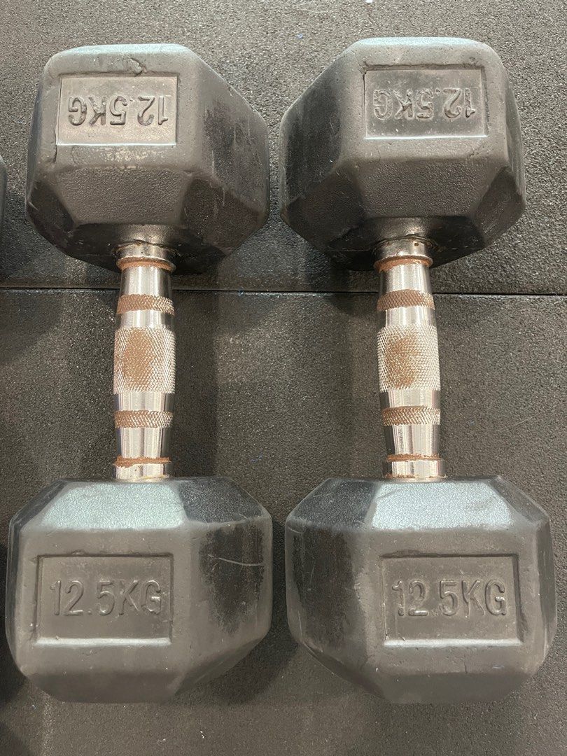 F45 12.5kg Dumbbells pair Sports Equipment Exercise Fitness