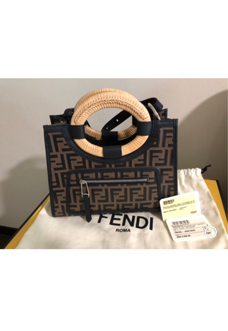 Fendi Multicolor Runaway Leather Small Shopper Women s Fashion