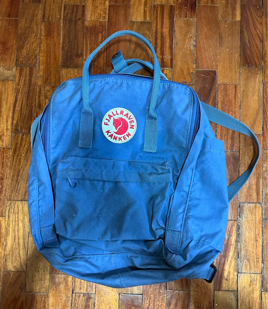 Fjallaraven Kanken Backpack Blue Men s Fashion Bags Backpacks on Carousell