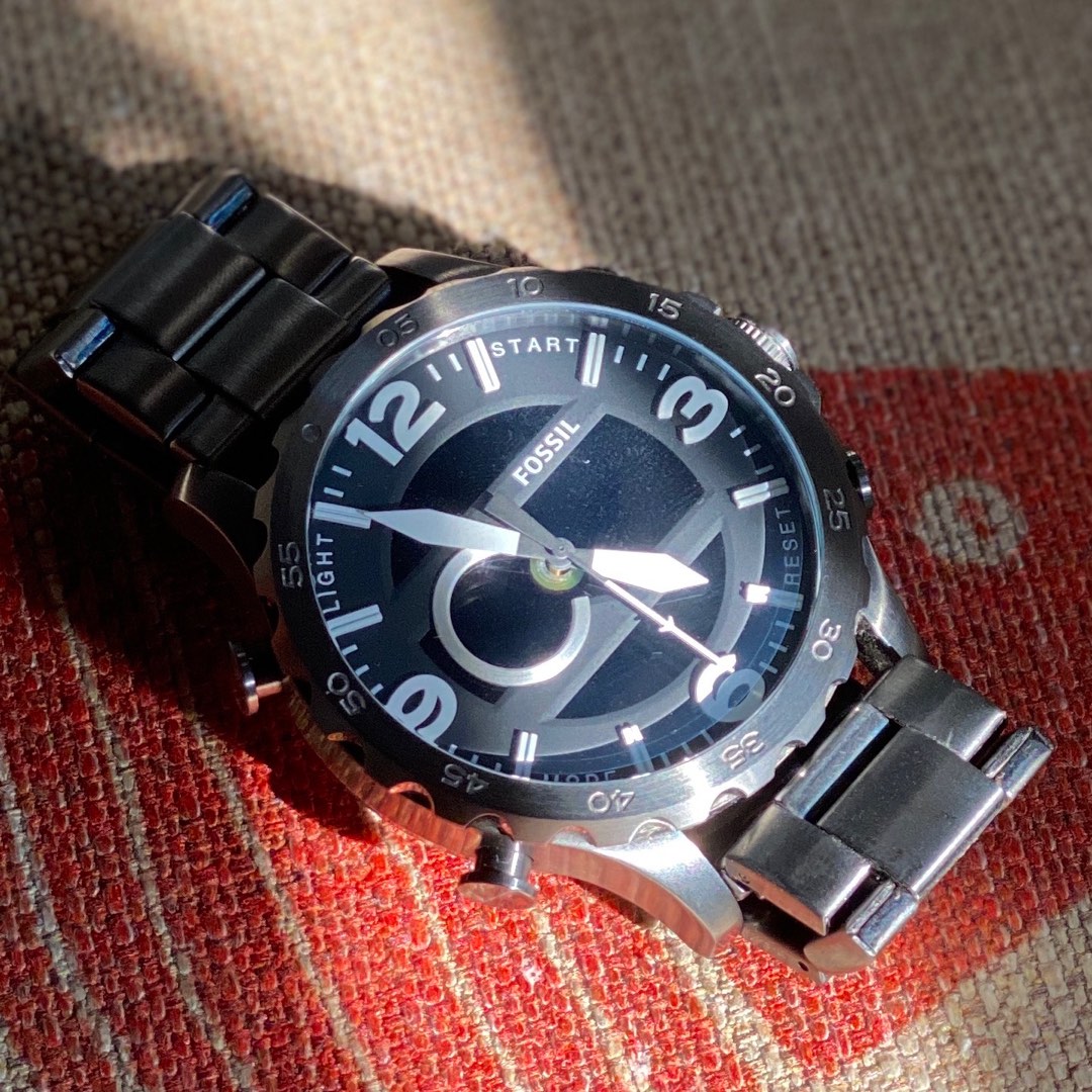 Fossil JR1491 jam digital analog like new Fesyen Pria Jam Tangan