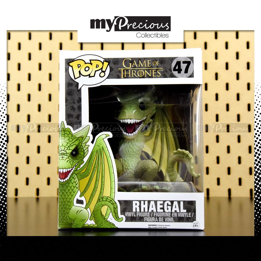 Funko Pop 6 Inch Game of Thrones 34 Viserion 47 Rhaegal 55 Wun Wun