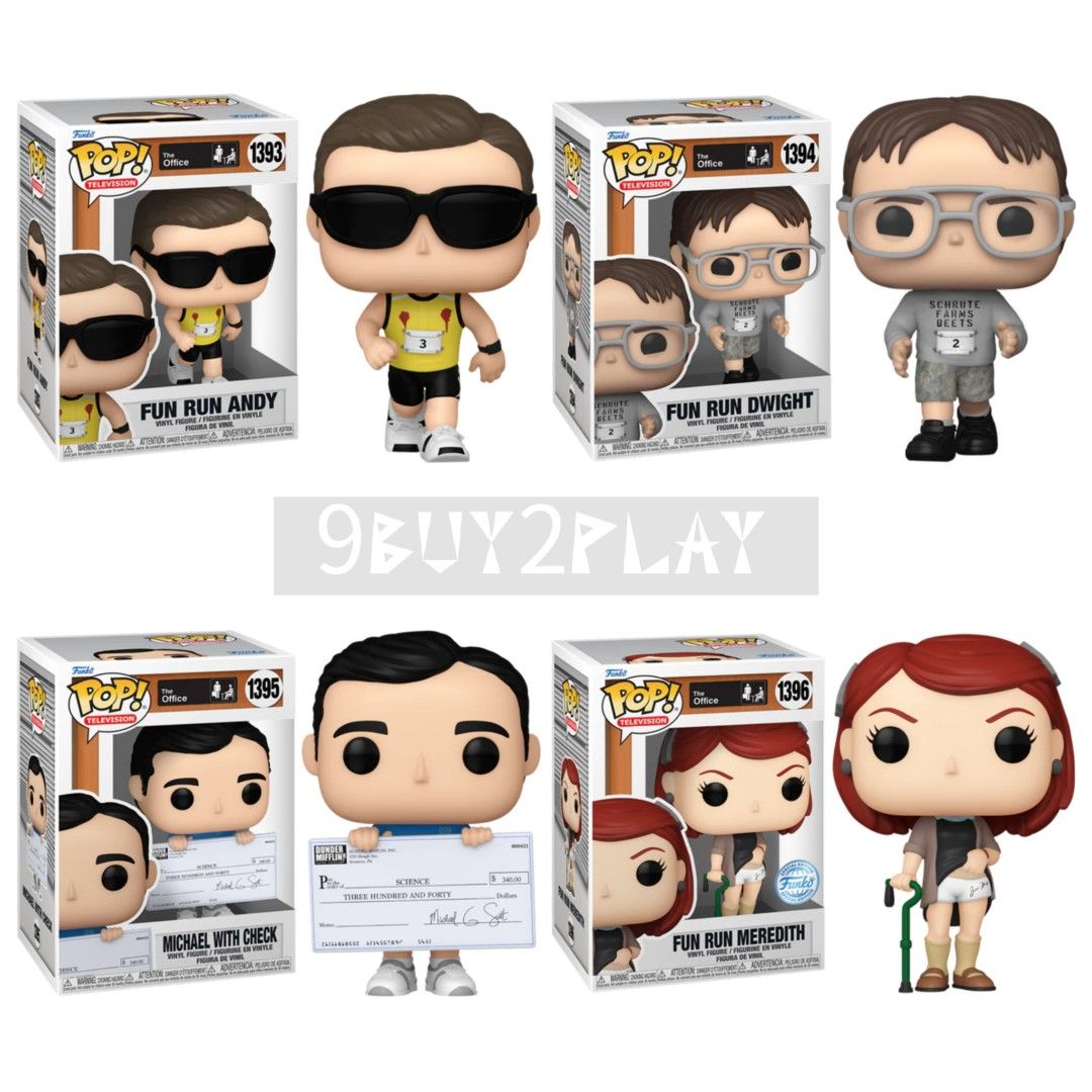 The Office Series 6 Funko Pop! Complete Set (3) FUN RUN 海外 即決-