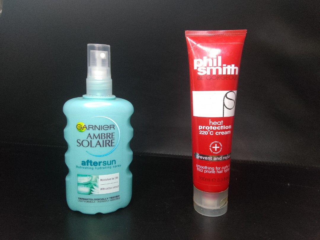 Garnier Aftersun Hydrating Spray and Phil With Heat Protection Cream