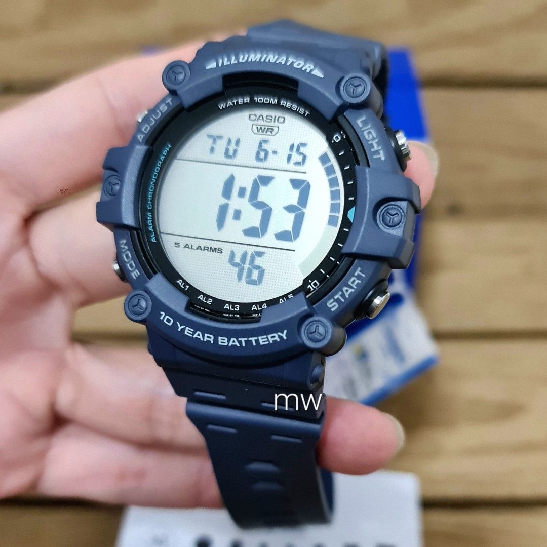 Casio large clearance face digital watch