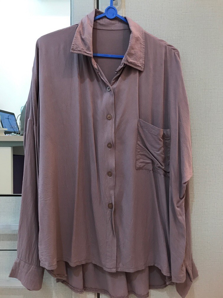 Goldie Longshirt Fesyen Wanita Pakaian Wanita Atasan Di Carousell