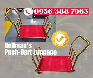 GOOD QUALITY BELLMAN'S PUSH-CART LUGGAGE FOR THE HOTEL LOBBY BRAND NEW AND GOOD QUALITY