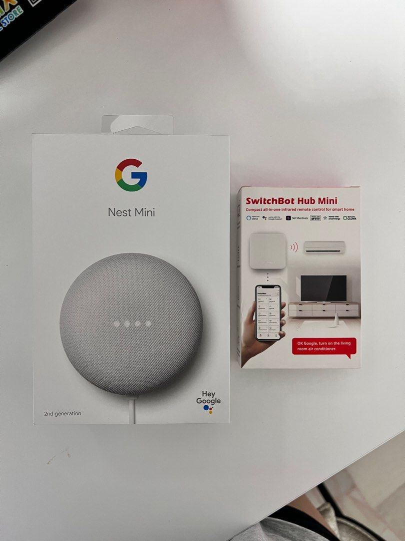 Google Nest Mini + SwitchBot Hub Mini, TV & Home Appliances, TV &  Entertainment, Entertainment Systems & Smart Home Devices on Carousell