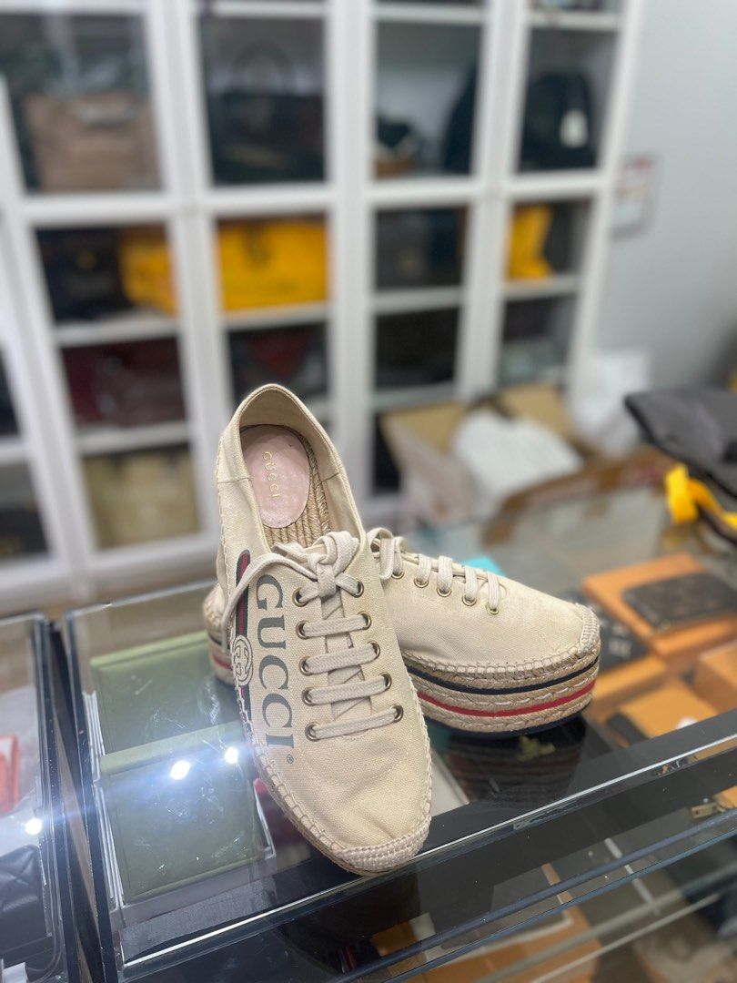 Gucci espadrille sneaker discount