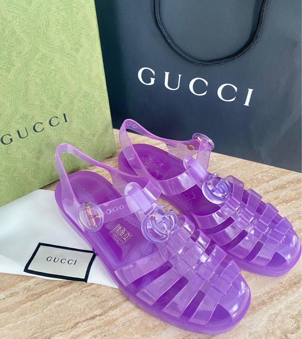 Gucci jelly sandals yg sales