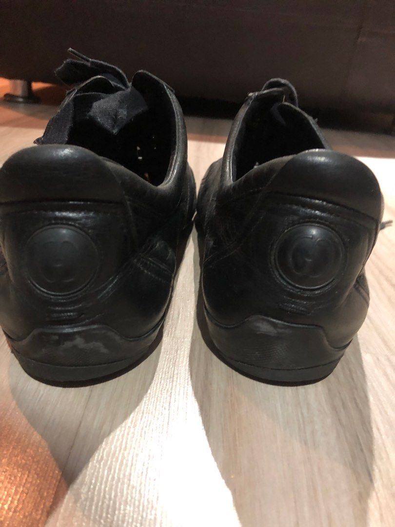 Gucci Men Black Leather Shoes Men s Fashion Footwear Dress Shoes on Carousell