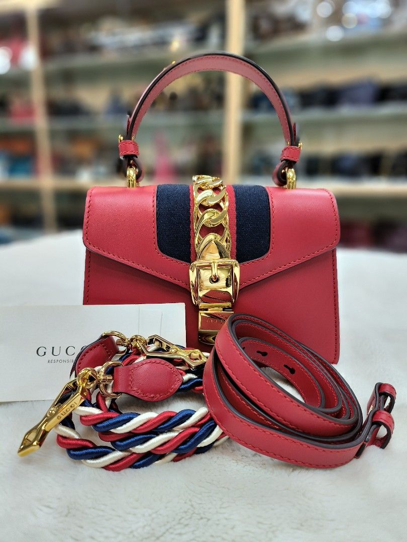 Gucci sylvie leather bag store