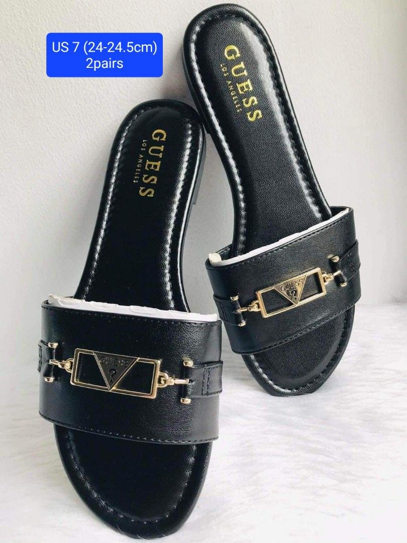 Guess Sandals Women s Fashion Footwear Flats Sandals on Carousell