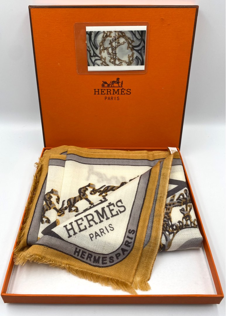 Hermes Cashmere Shawl on Carousell