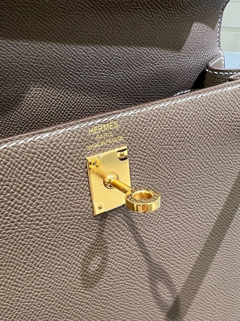 Hermes Kelly 25 Etoupe Epsom GHW – COCO Lanlan